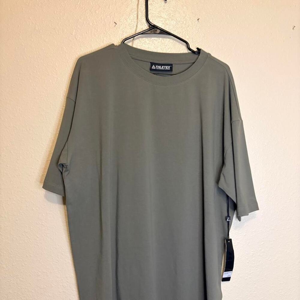 Athletex Olive Green Oversized T-Shirt Size L